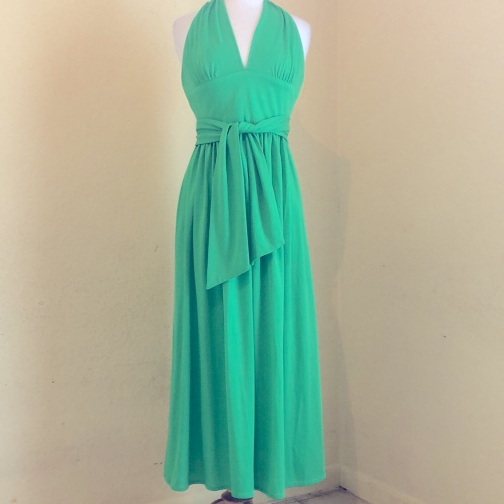 Jonathan Logan 60’s Vintage Kelly Green, Alter Top Dress with original belt, M